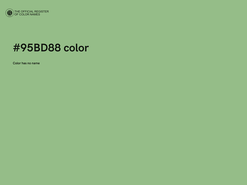 #95BD88 color image