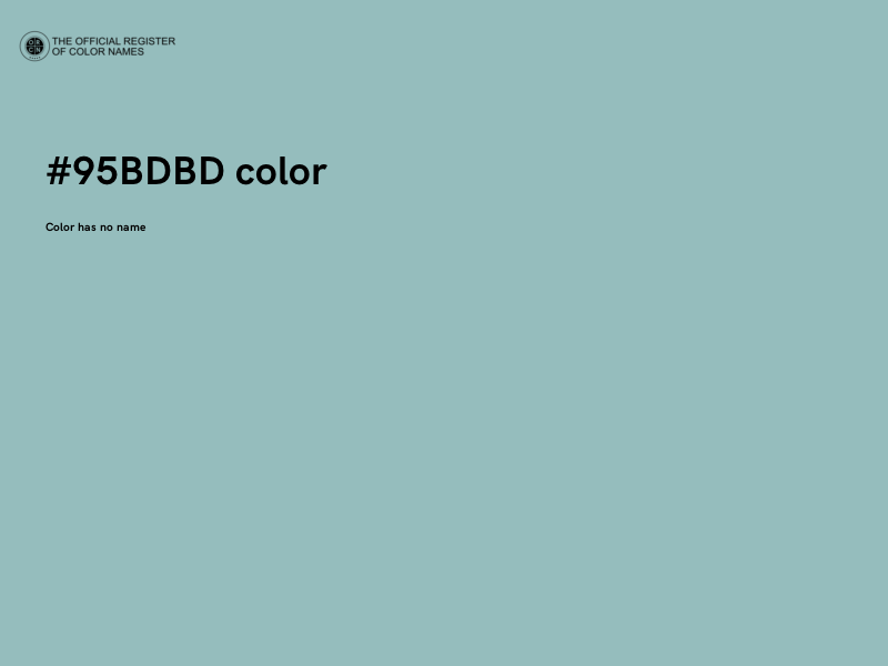 #95BDBD color image