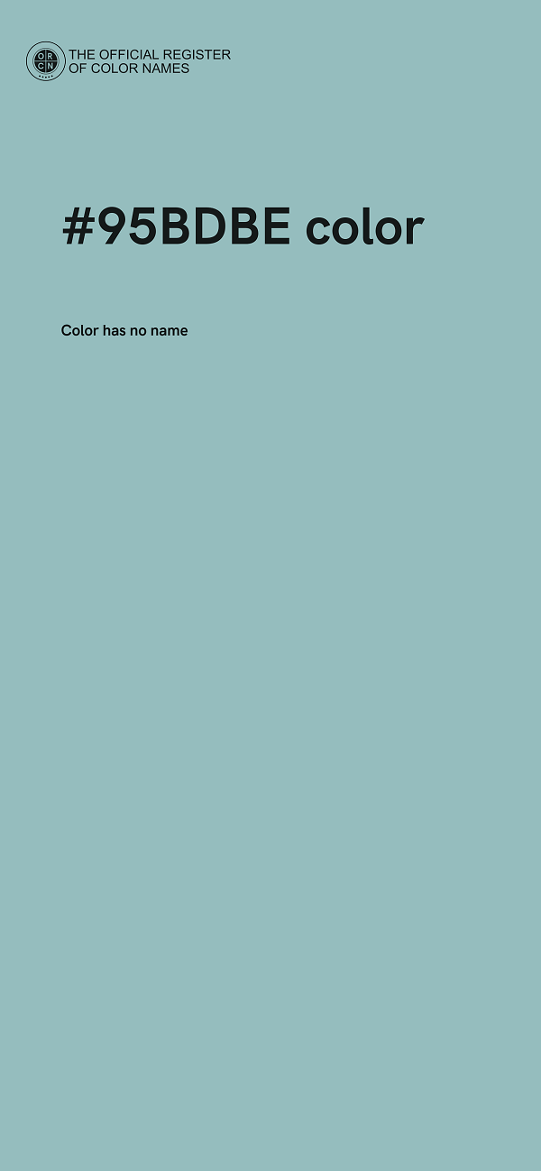 #95BDBE color image