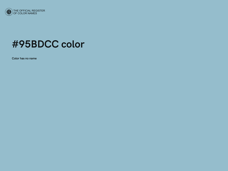 #95BDCC color image