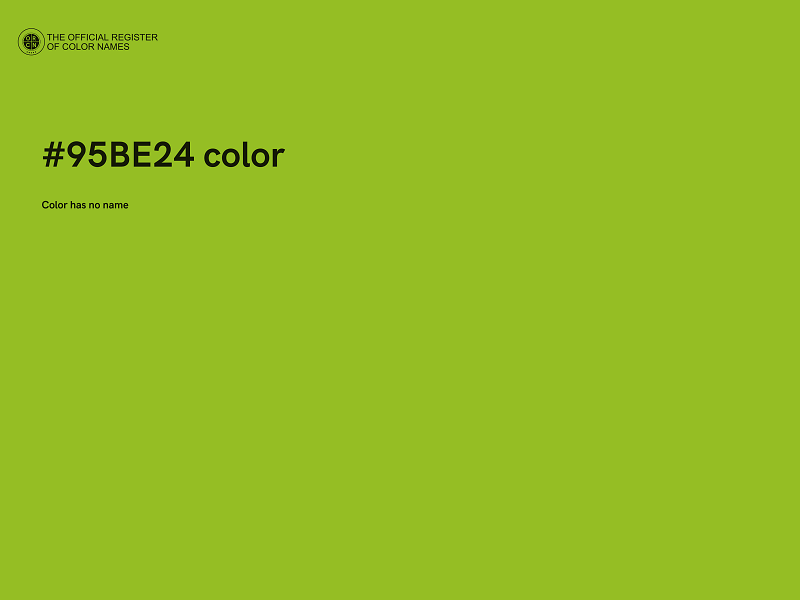 #95BE24 color image