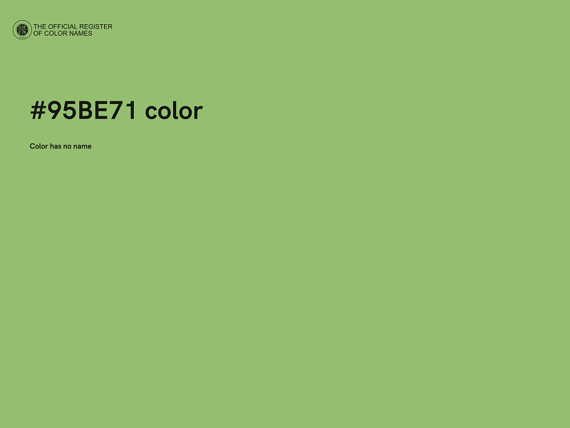 #95BE71 color image