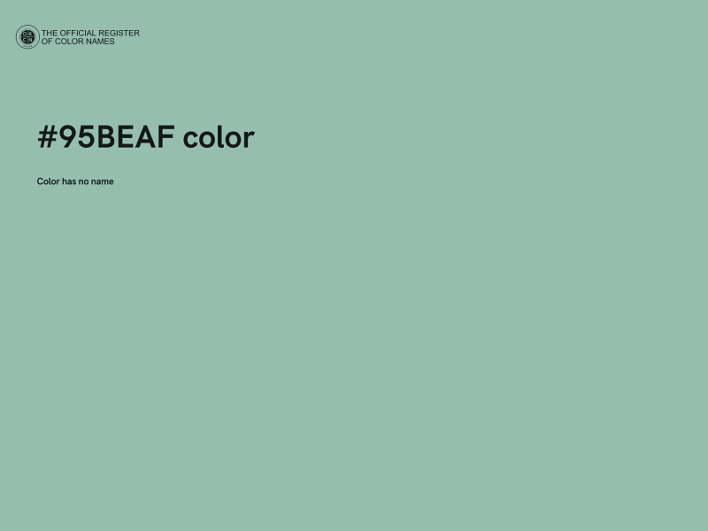 #95BEAF color image