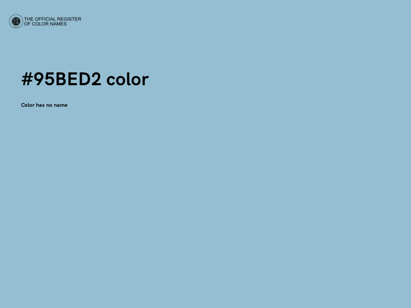 #95BED2 color image