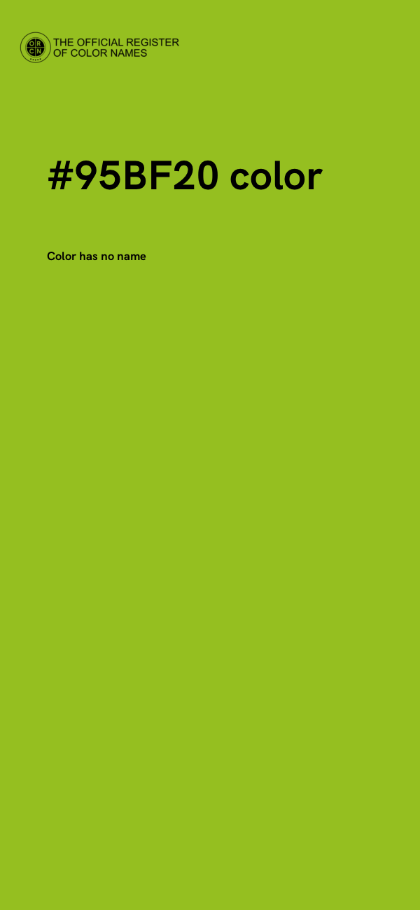 #95BF20 color image