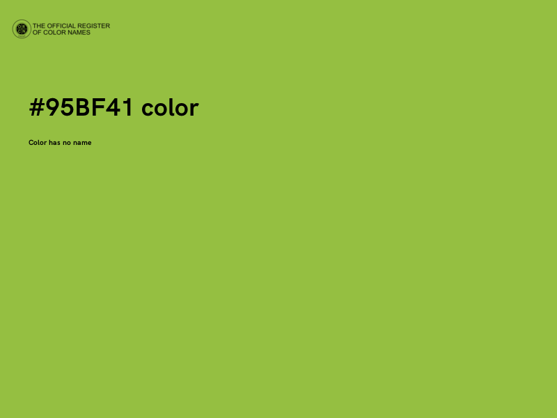 #95BF41 color image