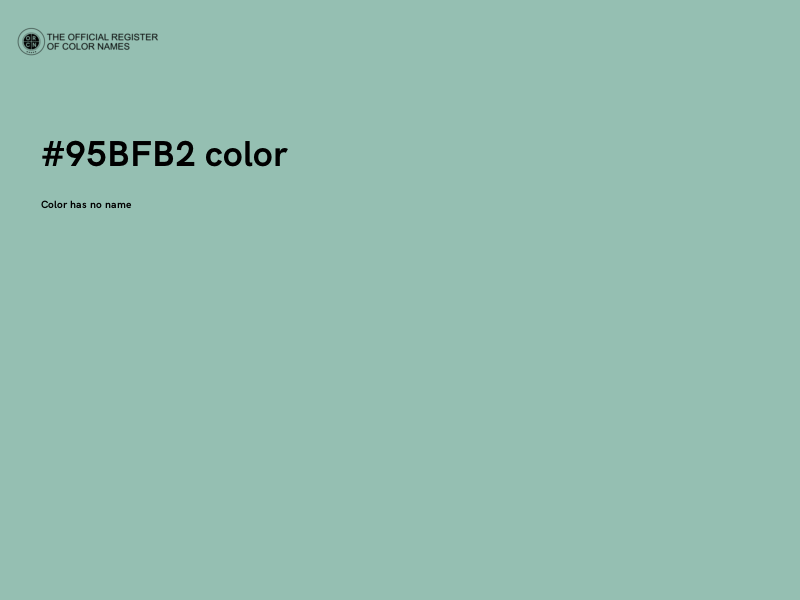 #95BFB2 color image