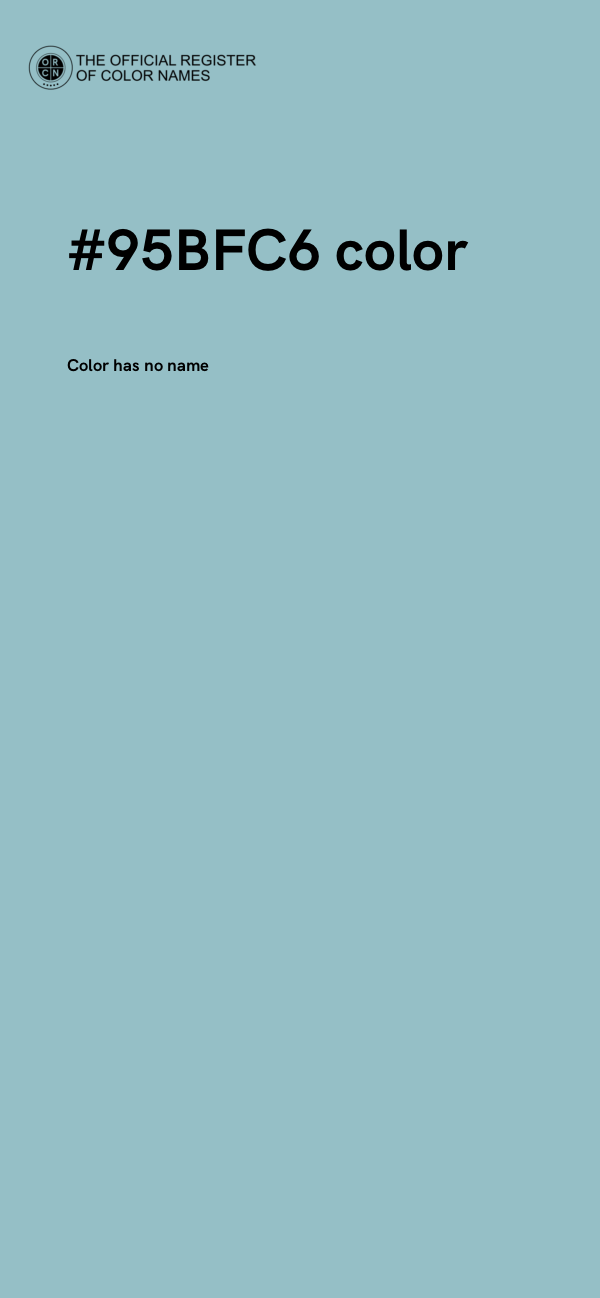 #95BFC6 color image