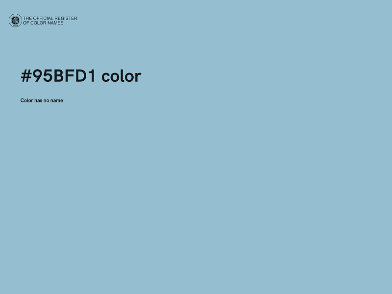 #95BFD1 color image