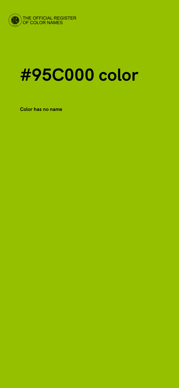 #95C000 color image