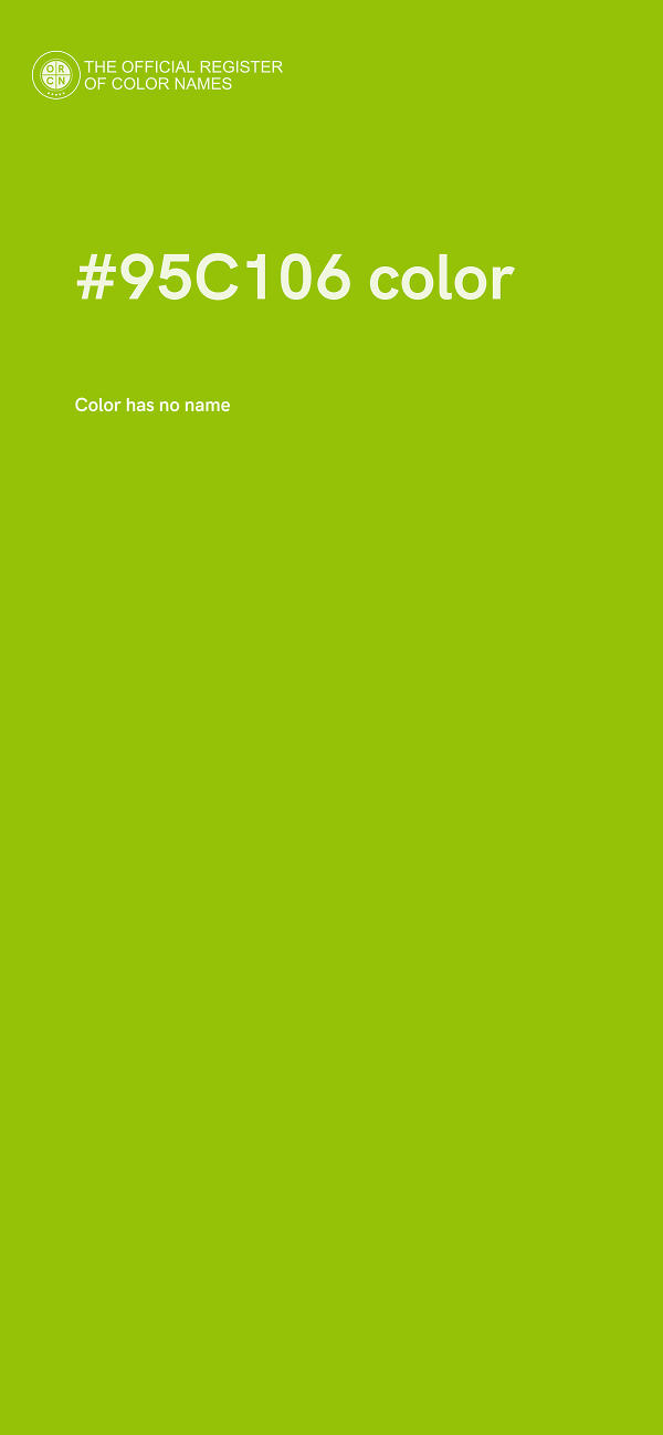 #95C106 color image