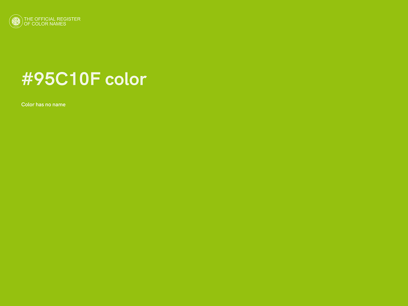 #95C10F color image