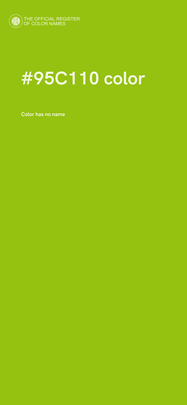 #95C110 color image
