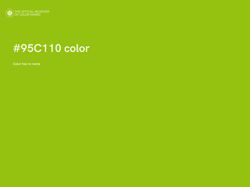 #95C110 color image