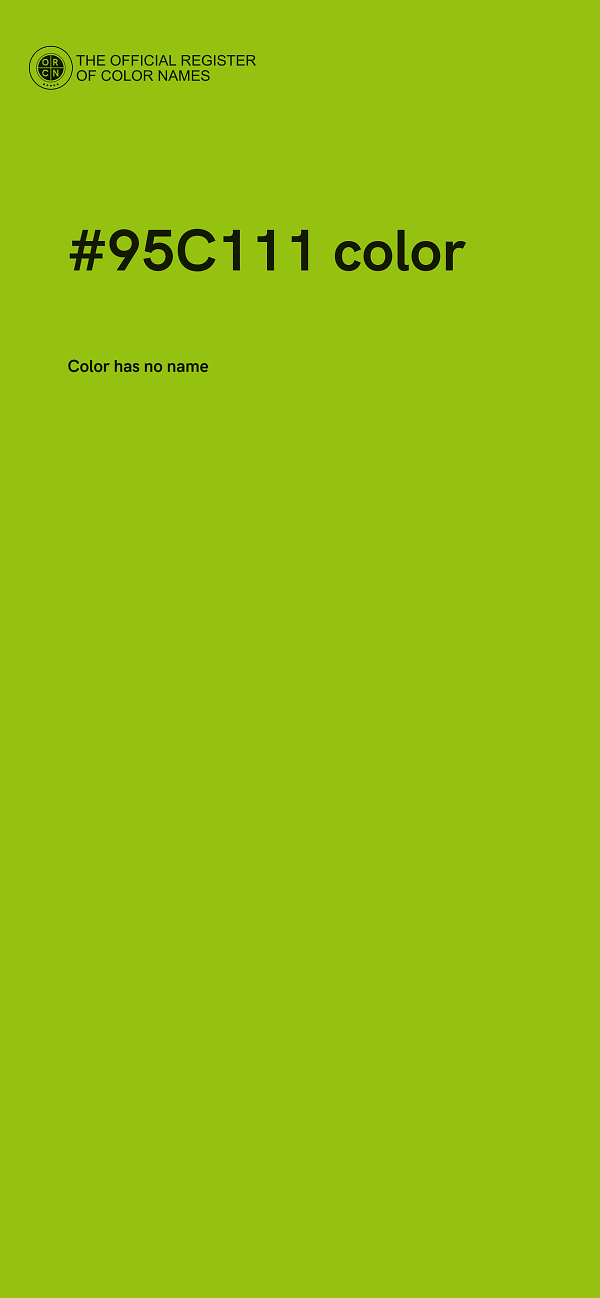 #95C111 color image