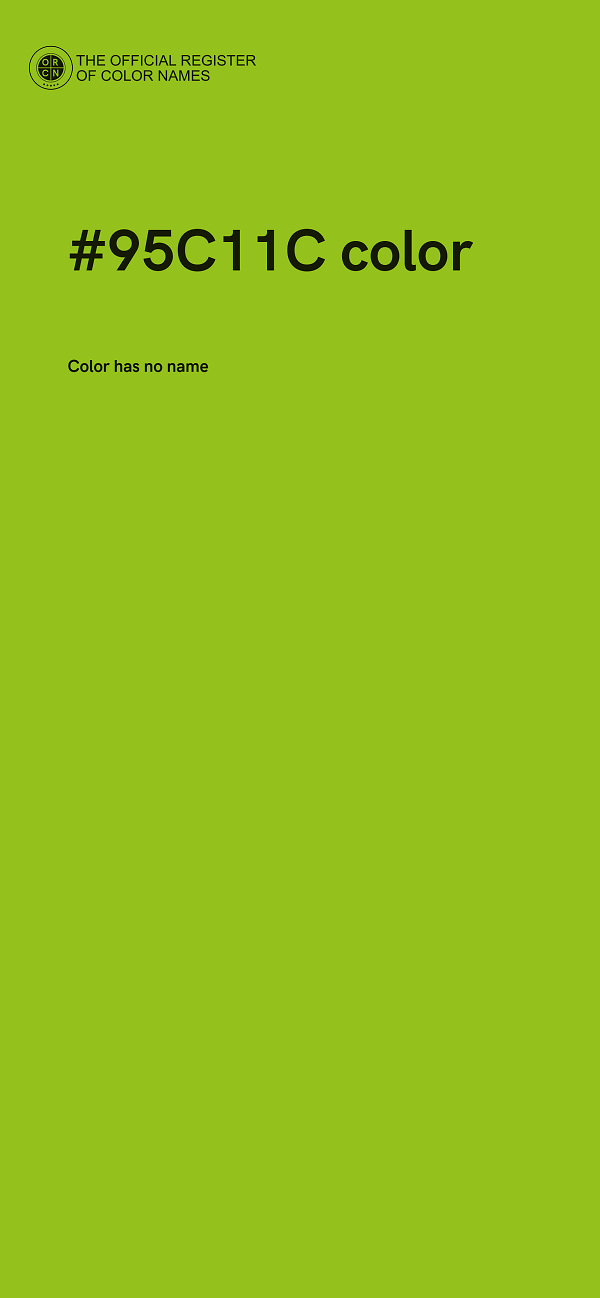 #95C11C color image