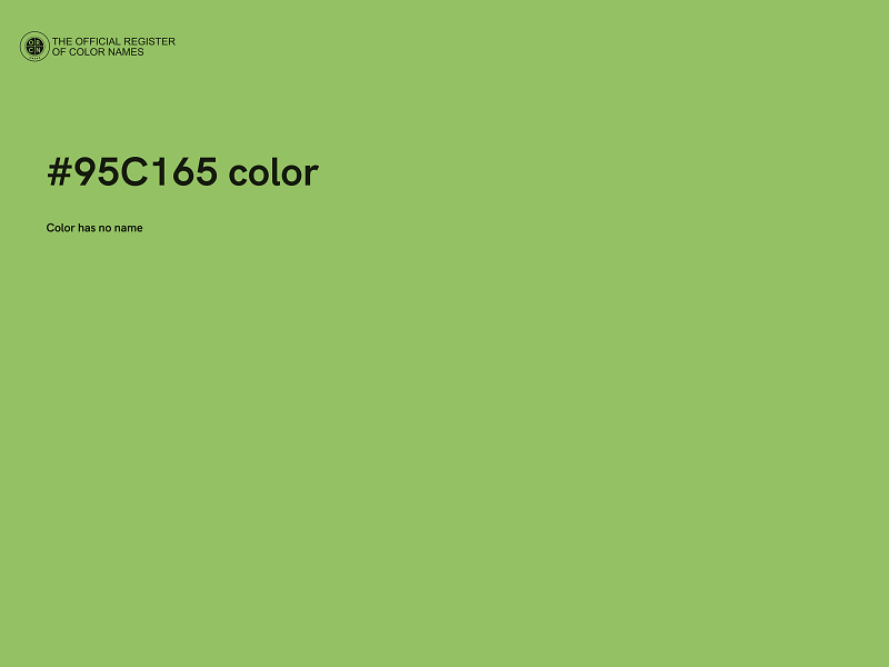 #95C165 color image