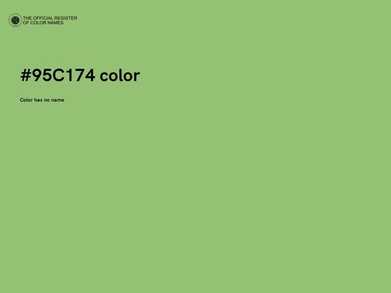 #95C174 color image