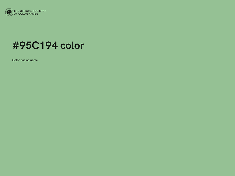 #95C194 color image
