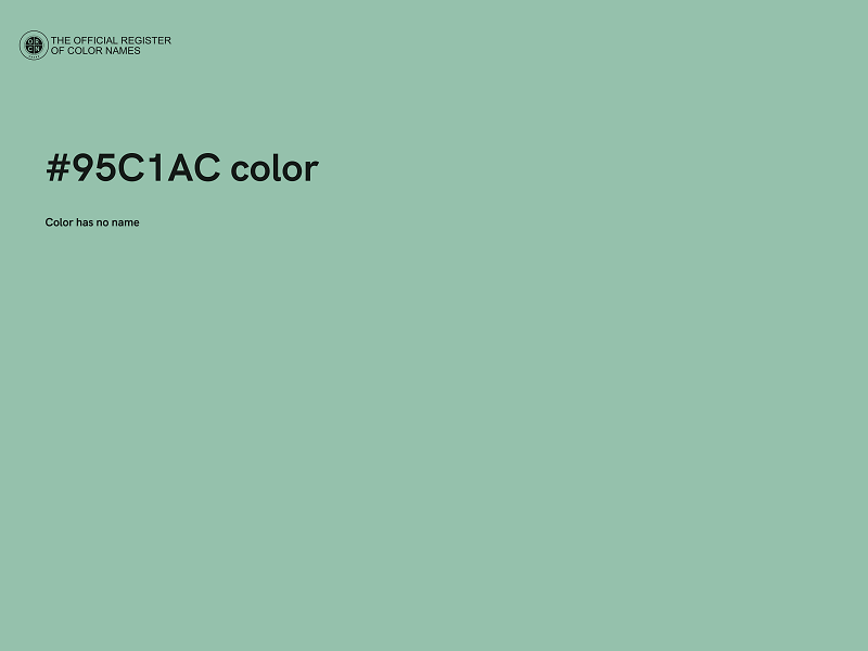 #95C1AC color image