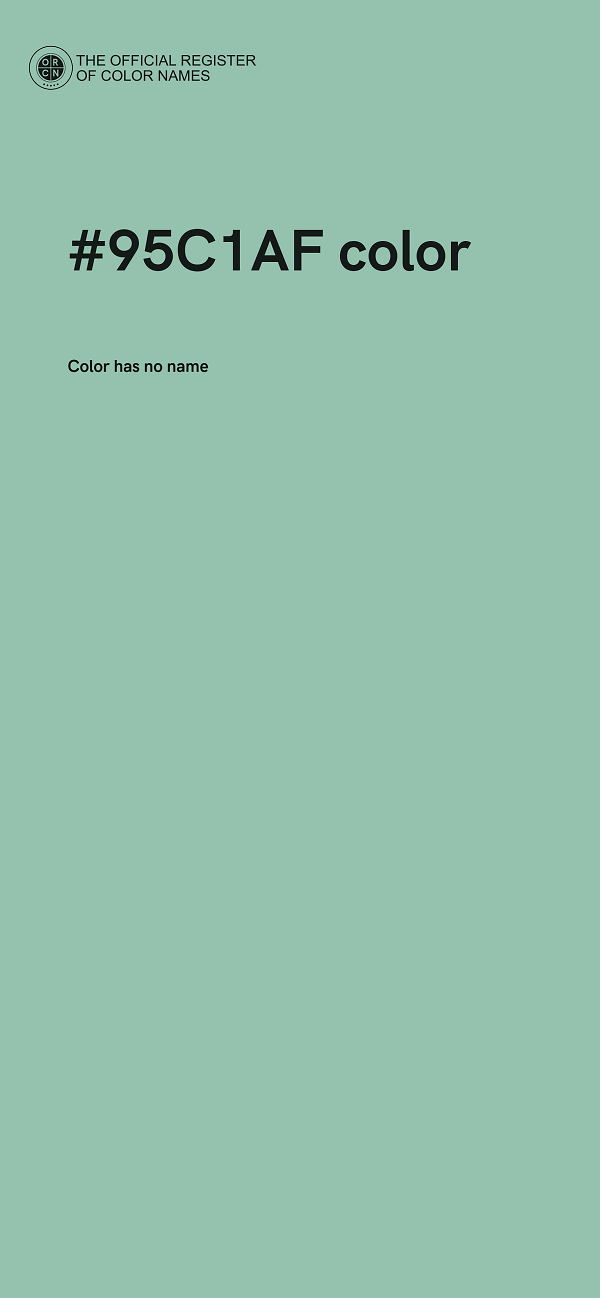 #95C1AF color image