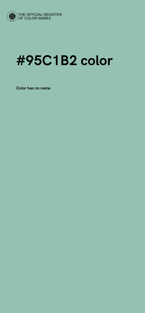 #95C1B2 color image