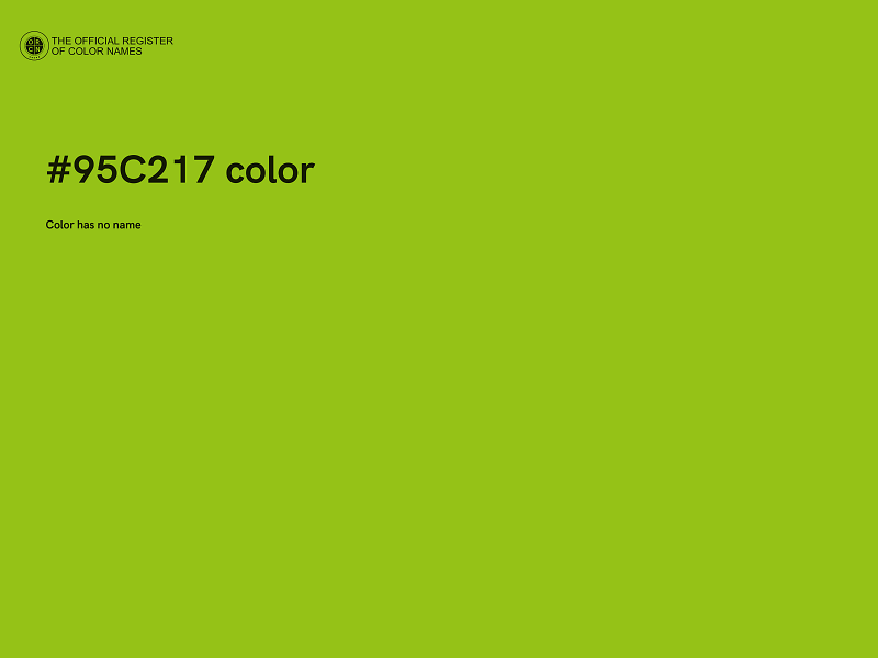 #95C217 color image