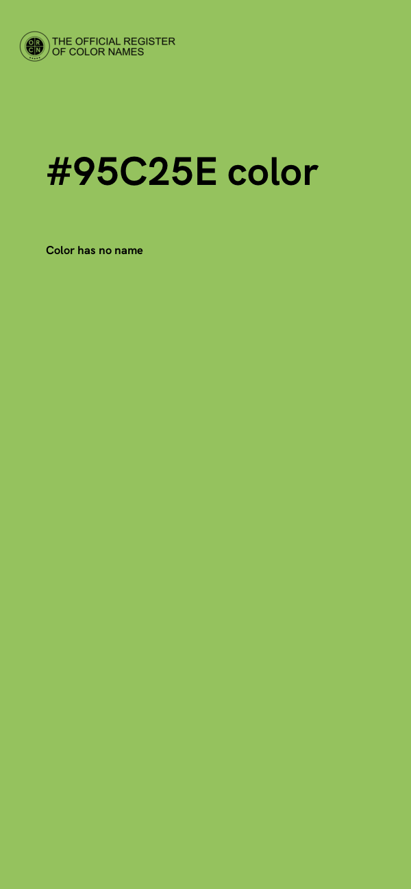 #95C25E color image