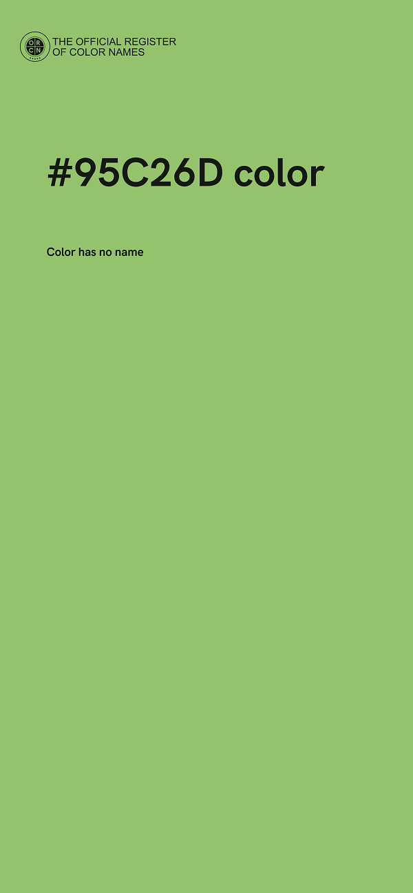 #95C26D color image