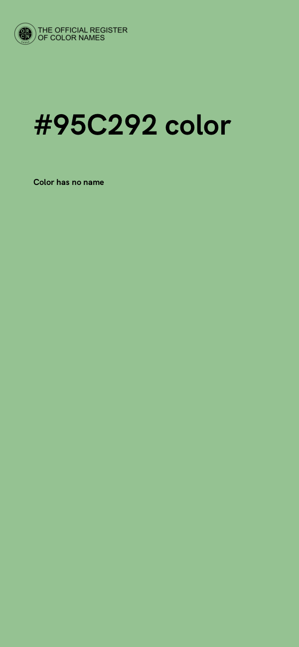 #95C292 color image