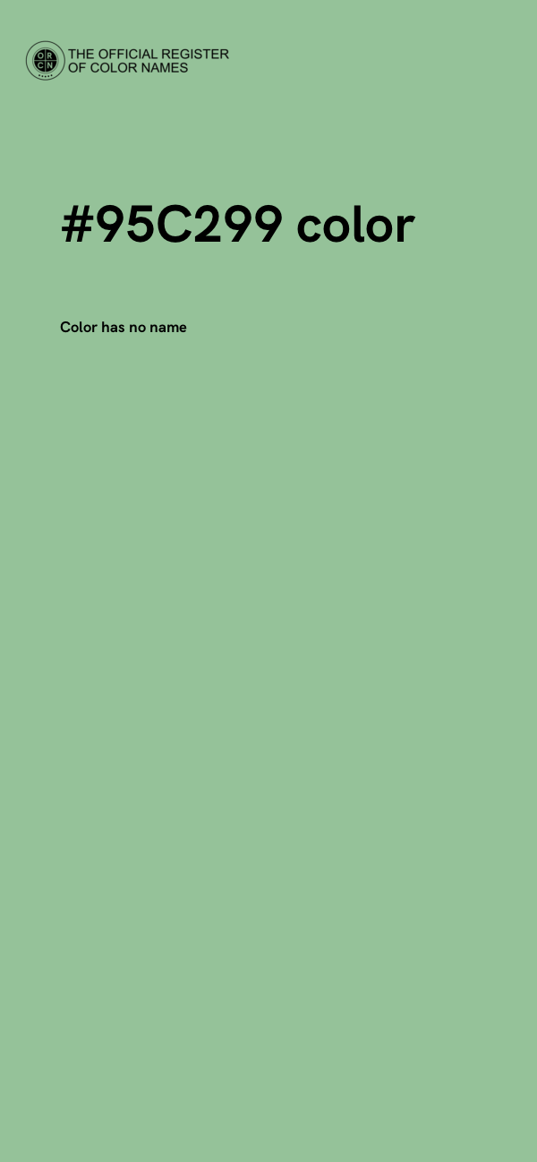 #95C299 color image