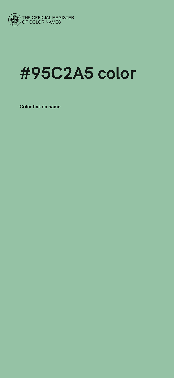 #95C2A5 color image