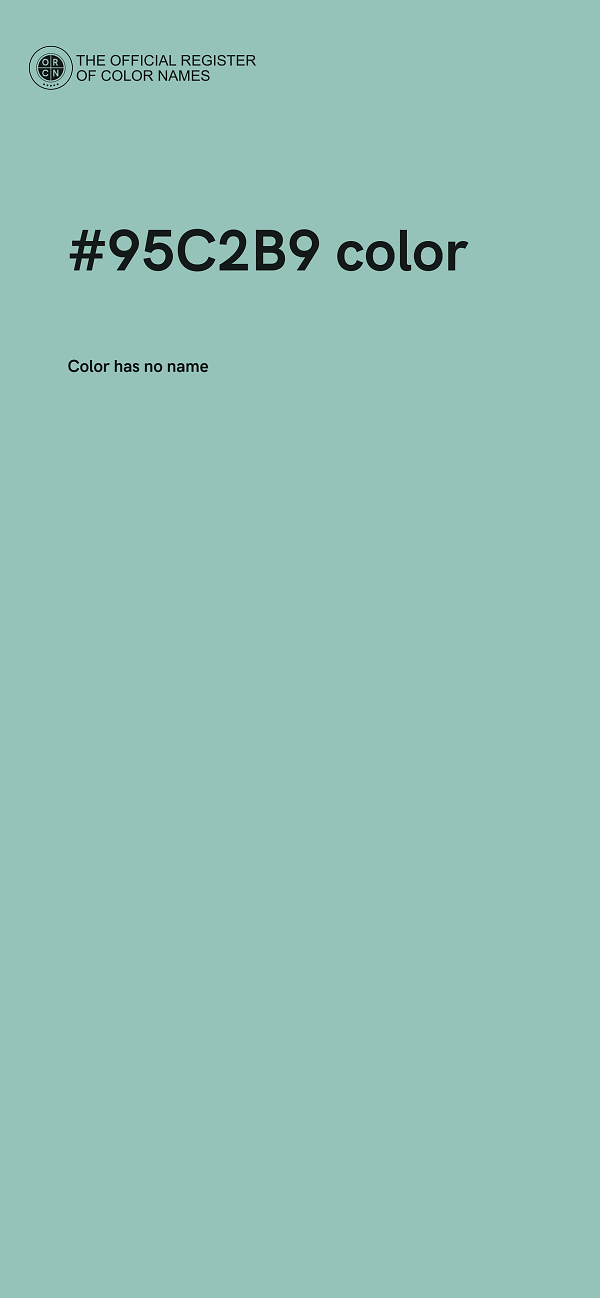 #95C2B9 color image
