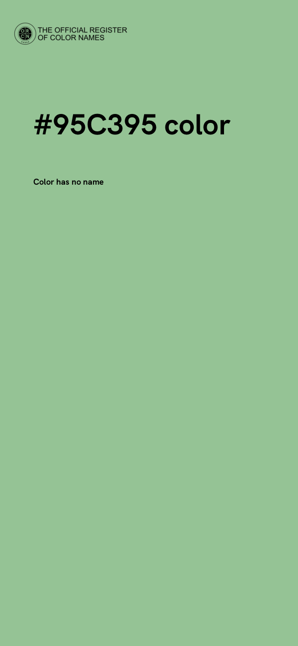 #95C395 color image