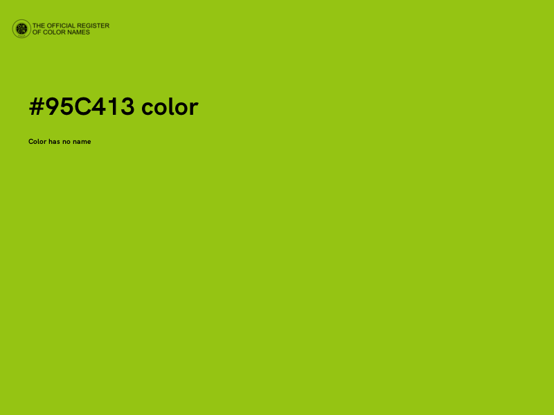 #95C413 color image