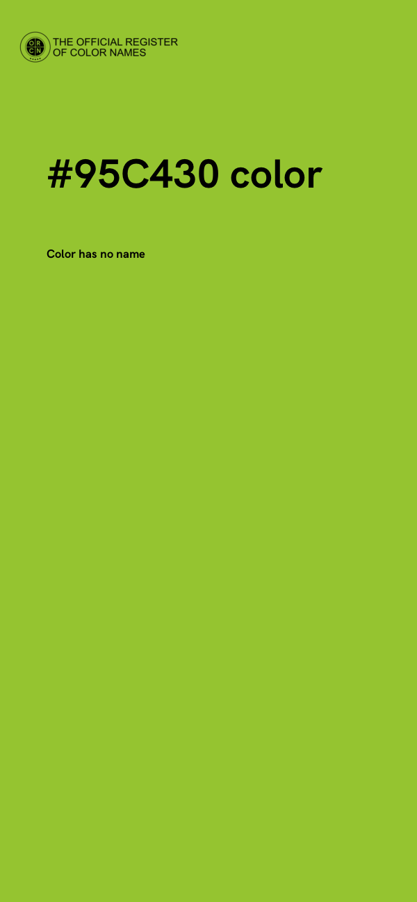 #95C430 color image