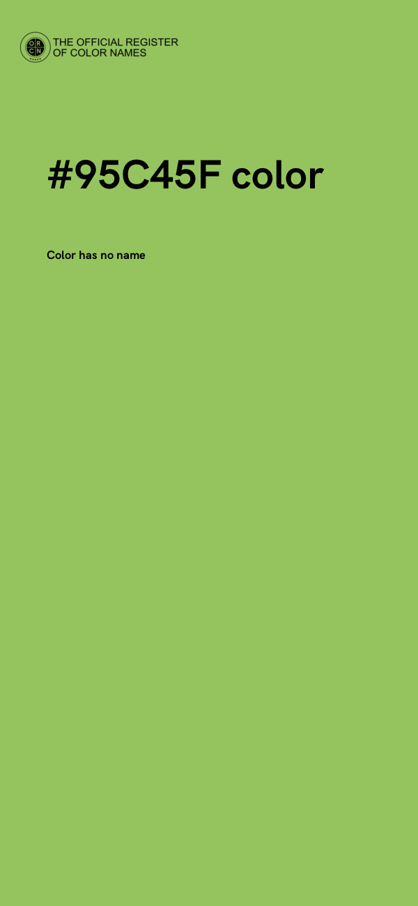 #95C45F color image