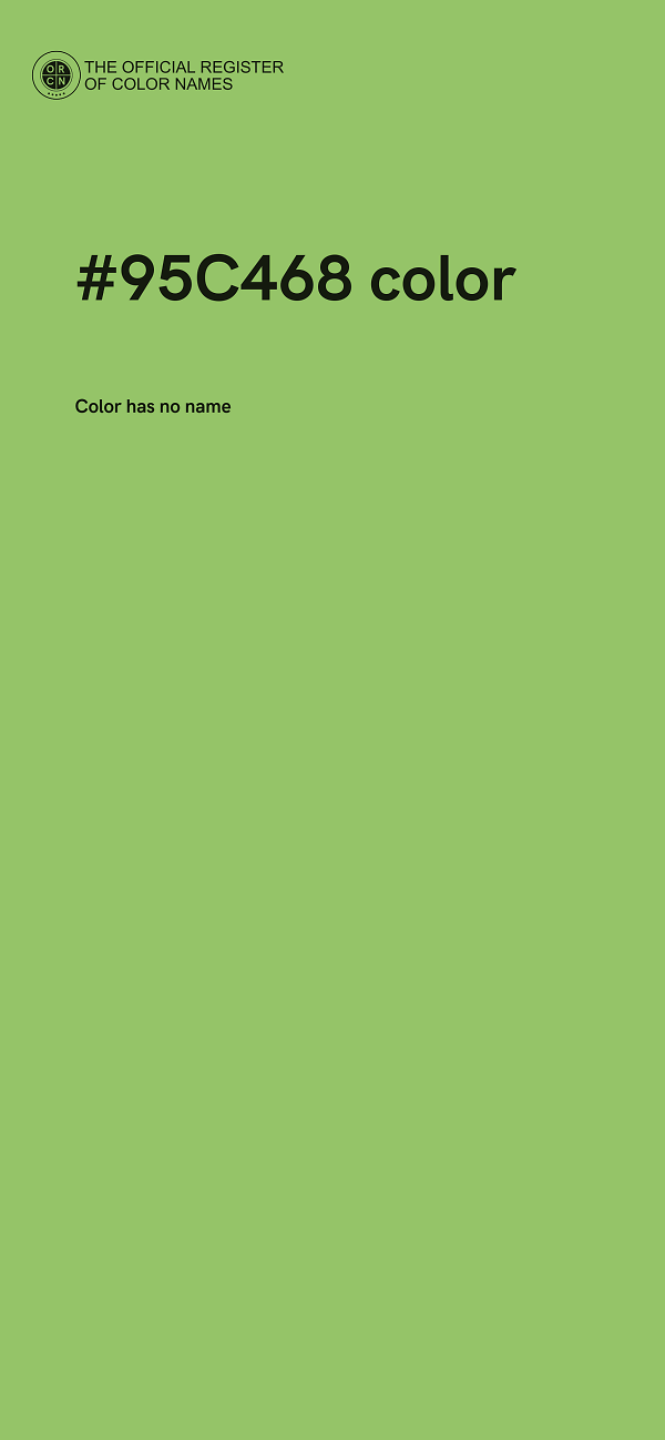 #95C468 color image