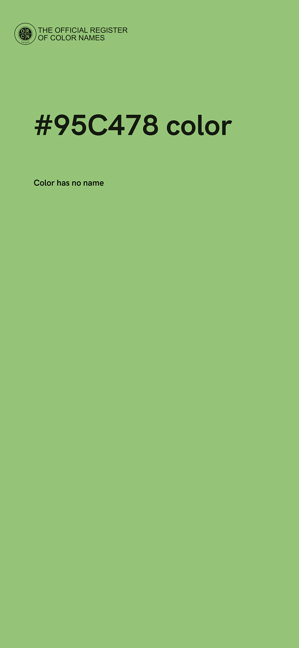 #95C478 color image