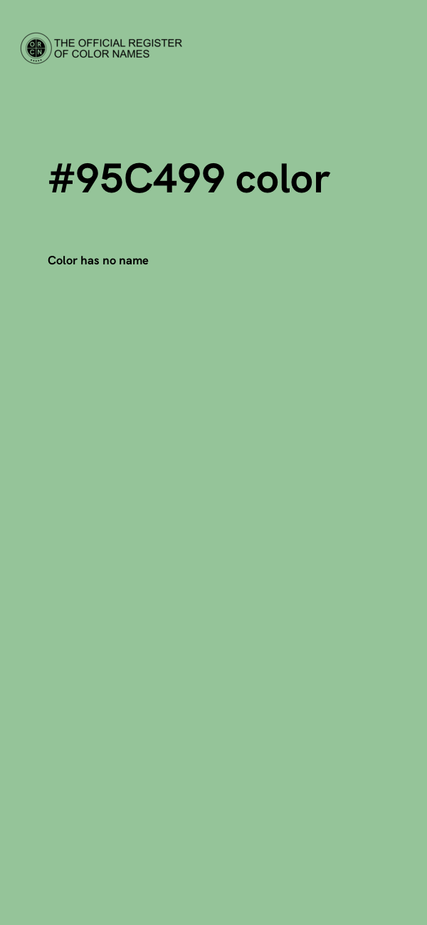 #95C499 color image