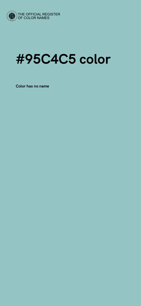 #95C4C5 color image