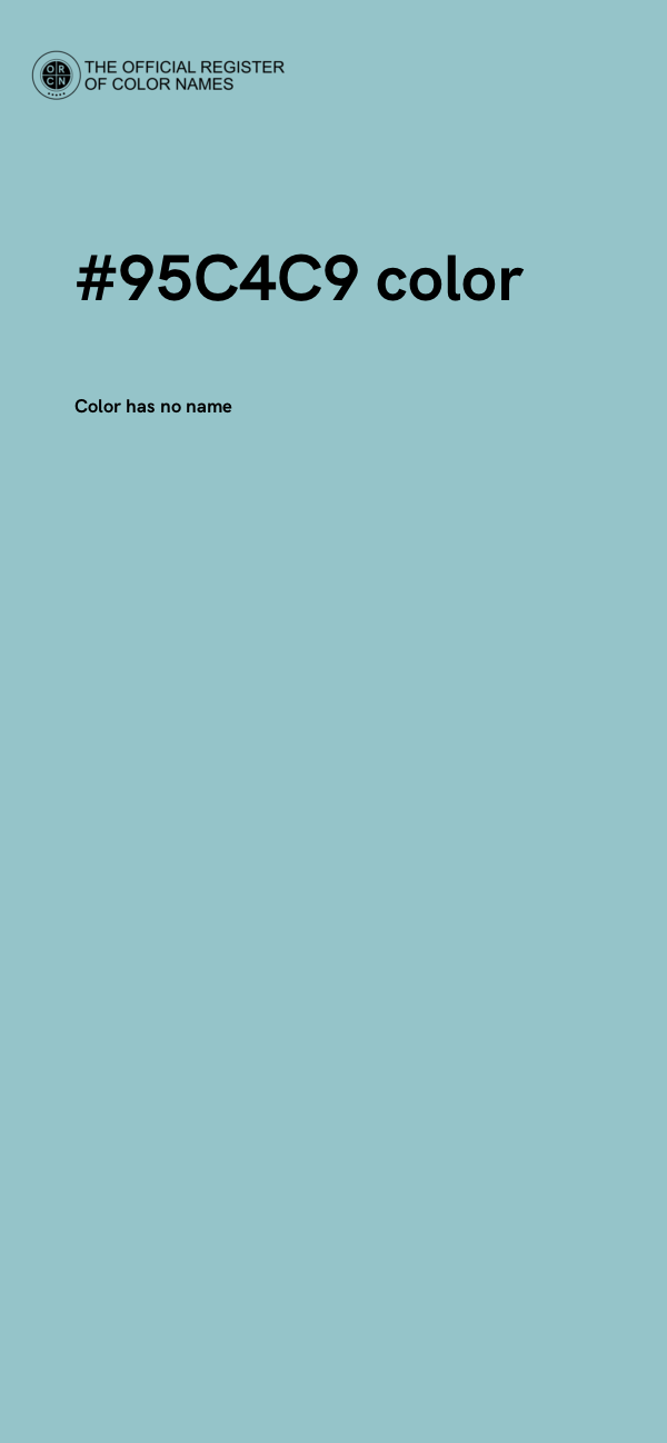 #95C4C9 color image