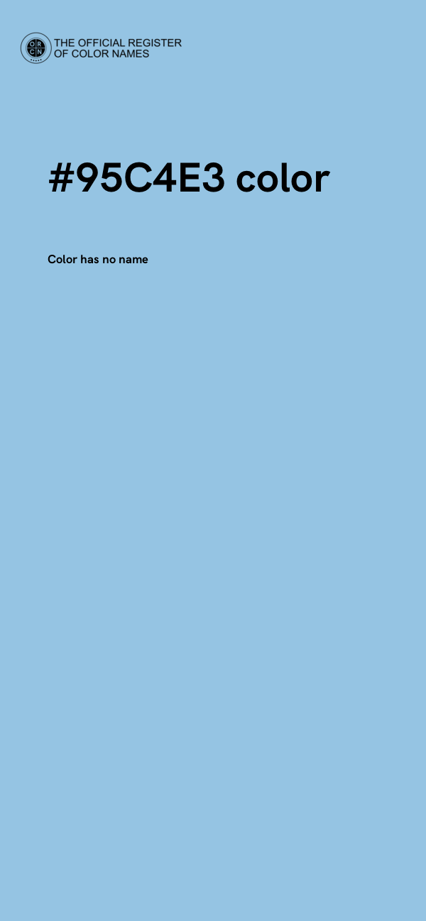 #95C4E3 color image