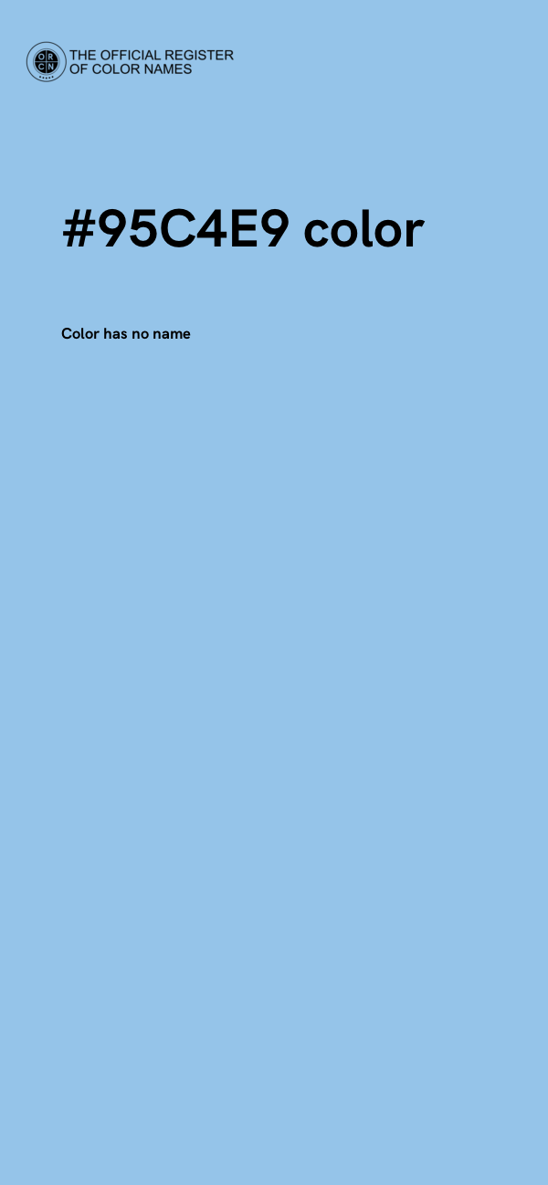 #95C4E9 color image