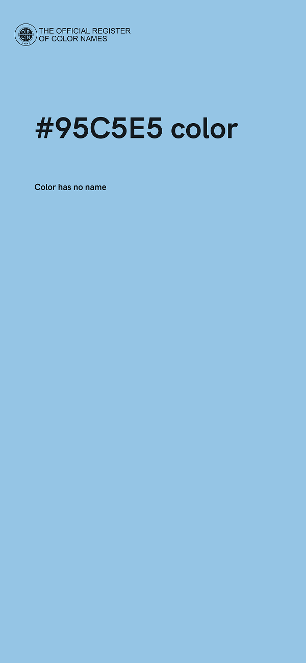 #95C5E5 color image