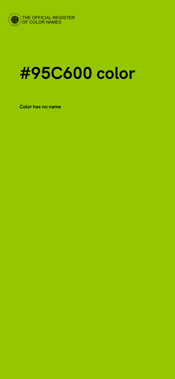 #95C600 color image