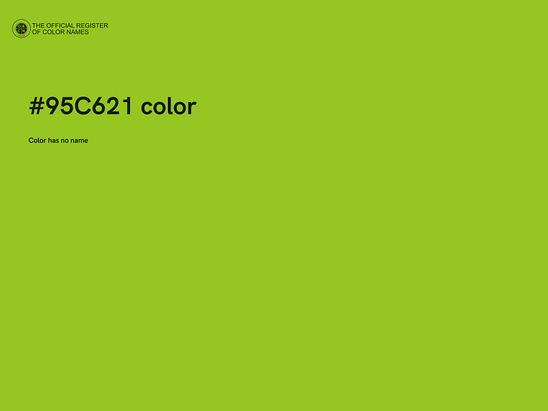 #95C621 color image