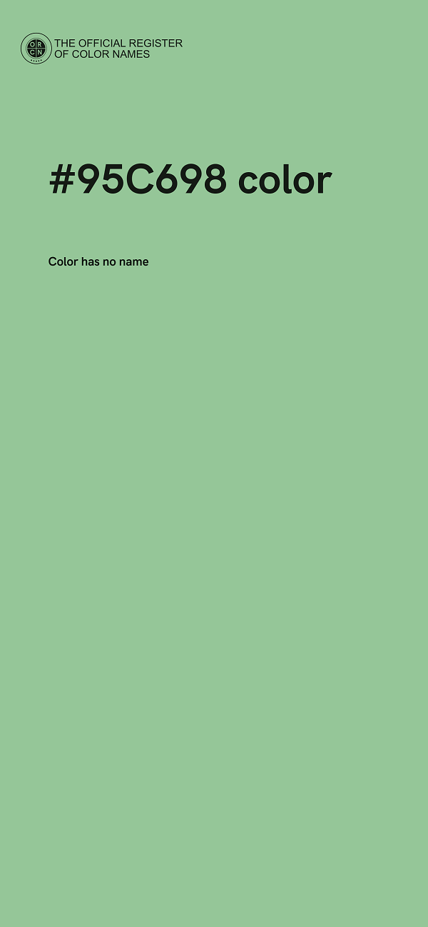 #95C698 color image