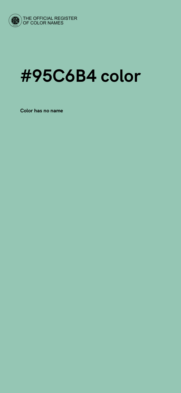 #95C6B4 color image