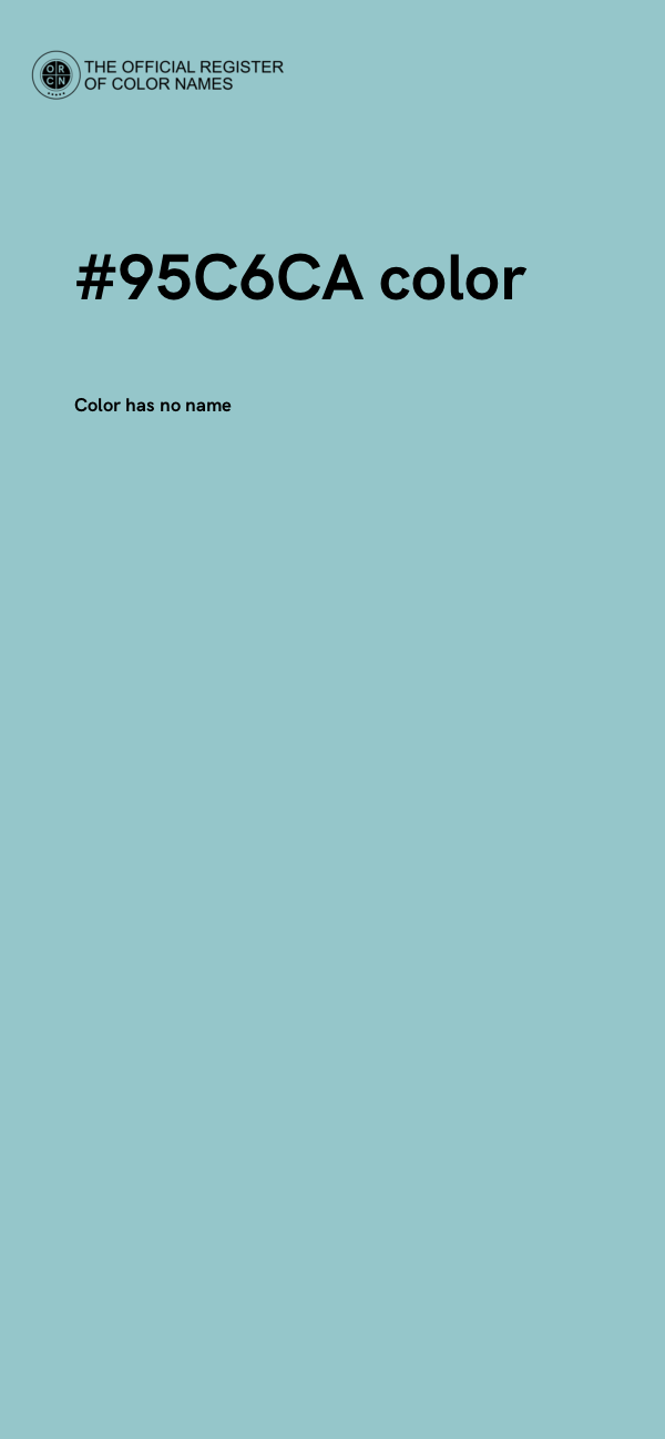 #95C6CA color image